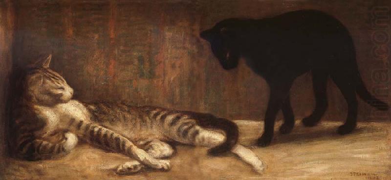 theophile-alexandre steinlen Chat et Chatte china oil painting image